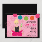 Invitation HIP et anniversaire SEIZE 5x7 SUPER du BONBON 16 (Devant / Derrière)