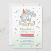 Invitation Hip Hip Hourra ! Cartons d'invitation pour l'anniv (Devant)