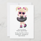 Invitation Hip hop cool Rap Tutu Fête d'anniversaire (Devant)