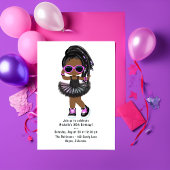 Invitation Hip hop cool Rap Tutu Fête d'anniversaire