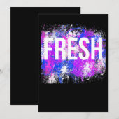 Invitation Hip hop Fresh Old School Rap Urban Slang (Devant / Derrière)