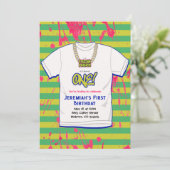 Invitation Hip Hop Fresh Un 1er Anniversaire (Debout devant)