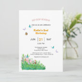 Invitation Hip hop Hooray Anniversaire (Debout devant)