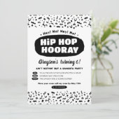 Invitation Hip hop Hooray Anniversaire, 90s Old School Rap Ly (Debout devant)