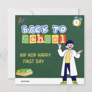 Invitation Hip Hop Hooray Joyeux Premier Jour