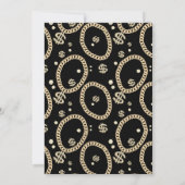 Invitation Hip Hop Rap Music Gold Link Chain 90's Birthday (Dos)