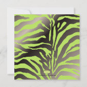 Invitation Hip mama, citron vert baby shower (Dos)