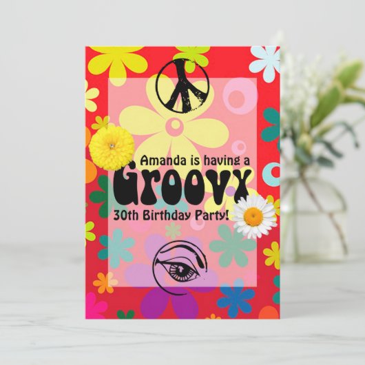 Invitation Hippie (Debout devant)