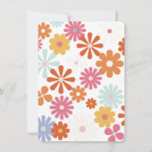 Invitation Hippie 1960's Peace Love & Party Anniversaire I (Dos)