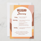 Invitation HIPPIE DAZE Dazed & Engagé Bachelorette Party (Dos)
