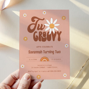 Invitation HIPPIE DAZE Deux Super 2e anniversaire