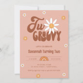 Invitation HIPPIE DAZE Deux Super 2e anniversaire (Devant)