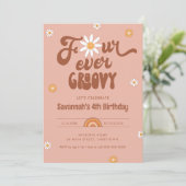 Invitation HIPPIE DAZE Four Ever Super - 4ème anniversaire (Debout devant)