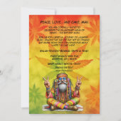 Invitation Hippie Guru Anniversaire (Devant)