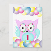 Invitation hippie hibiscus multicolore (Dos)