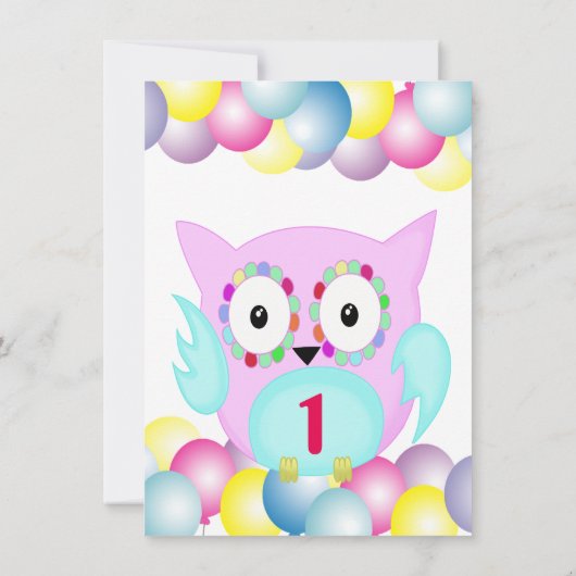 Invitation hippie hibiscus multicolore (Dos)