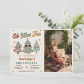 Invitation Hippie Rockin' Christmas Tree Anniversaire Oh Quel (Debout devant)