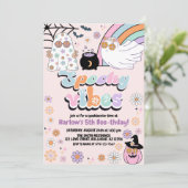 Invitation Hippie Super Éffrayant Vibes Halloween Anniversair (Debout devant)