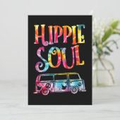 Invitation Hippie Tie Dye Van Hippie Soul (Debout devant)