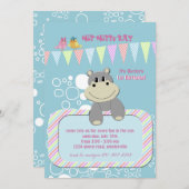 Invitation hippo (Devant / Derrière)