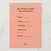 Invitation  Hippo in Bikini Manicure Coastal Beauty beach spa (Dos)