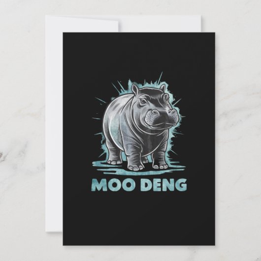 Invitation Hippo Radiant Moo Deng (Devant)