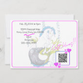 Invitation Hippocampe (crâne) (Dos)