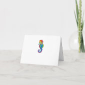 Invitation Hippocampe polygonal arc-en-ciel (Dos)