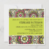 Invitation Hippy Chick Totalement rétro Sweet 16 Anniversaire (Dos)