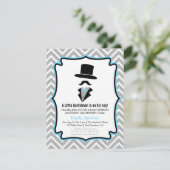 Invitation Hipster Mustache Petit Homme Baby Shoy (Debout devant)