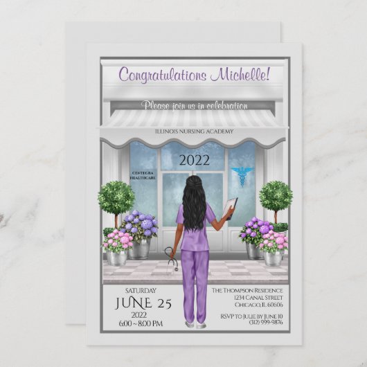 Invitation hispanique d'Afrique (Devant / Derrière)