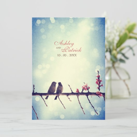 Invitation Histoire 2 d'inséparables (Debout devant)