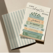 Invitation Histoire Anniversaire Un nouveau chapitre commence