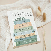 Invitation Histoire Anniversaire Un nouveau chapitre commence