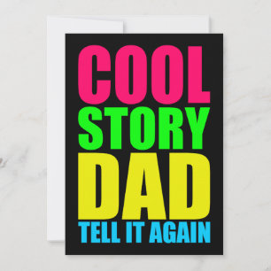 INVITATION HISTOIRE COOL PAPA RACONTE ENCORE