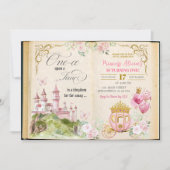 Invitation Histoire de conte de fées Princesse Premier Annive (Devant)