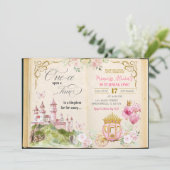 Invitation Histoire de conte de fées Princesse Premier Annive (Debout devant)