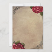 Invitation Histoire de fée en miroir blanc neige (Dos)