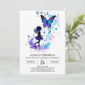 Invitation Histoire de fée papillon numérique Charme d'annive (Debout devant)