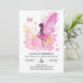 Invitation Histoire de fée papillon numérique Charme d'annive (Debout devant)