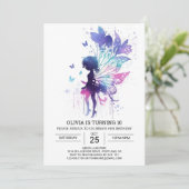 Invitation Histoire de fée papillon numérique Charme d'annive (Debout devant)