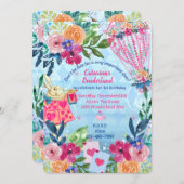 Invitation Histoire de lapin blanc Conte Unmerday Anniversair (Devant / Derrière)