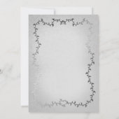 Invitation Histoire de mariage de citrouille argent et blanc (Dos)