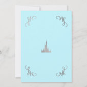 Invitation Histoire de princesse Silver & Blue pour fête Swee (Dos)