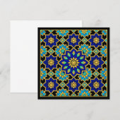 Invitation Histoire du style ottoman Bleu Design  (Devant / Derrière)