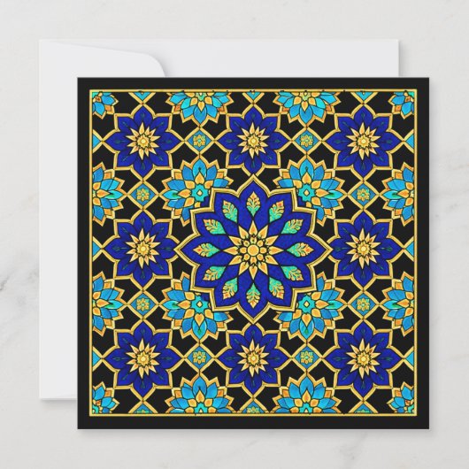 Invitation Histoire du style ottoman Bleu Design  (Devant)