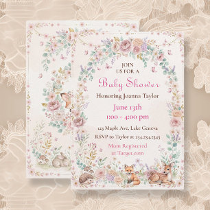 Invitation Histoire Fantaisiste Baby Shower Fille