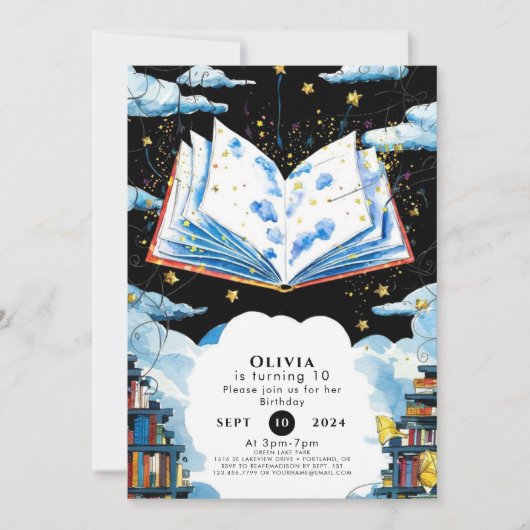 Invitation Histoire magique pour enfants - Fairytale Annivers (Devant)