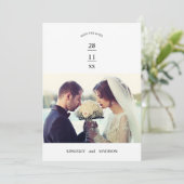 Invitation Histoire Mariage Commençant Une Nouvelle Épopée (Debout devant)