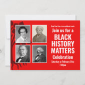 Invitation HISTOIRE NOIRE moderne MOIS, moteur photo (Devant)